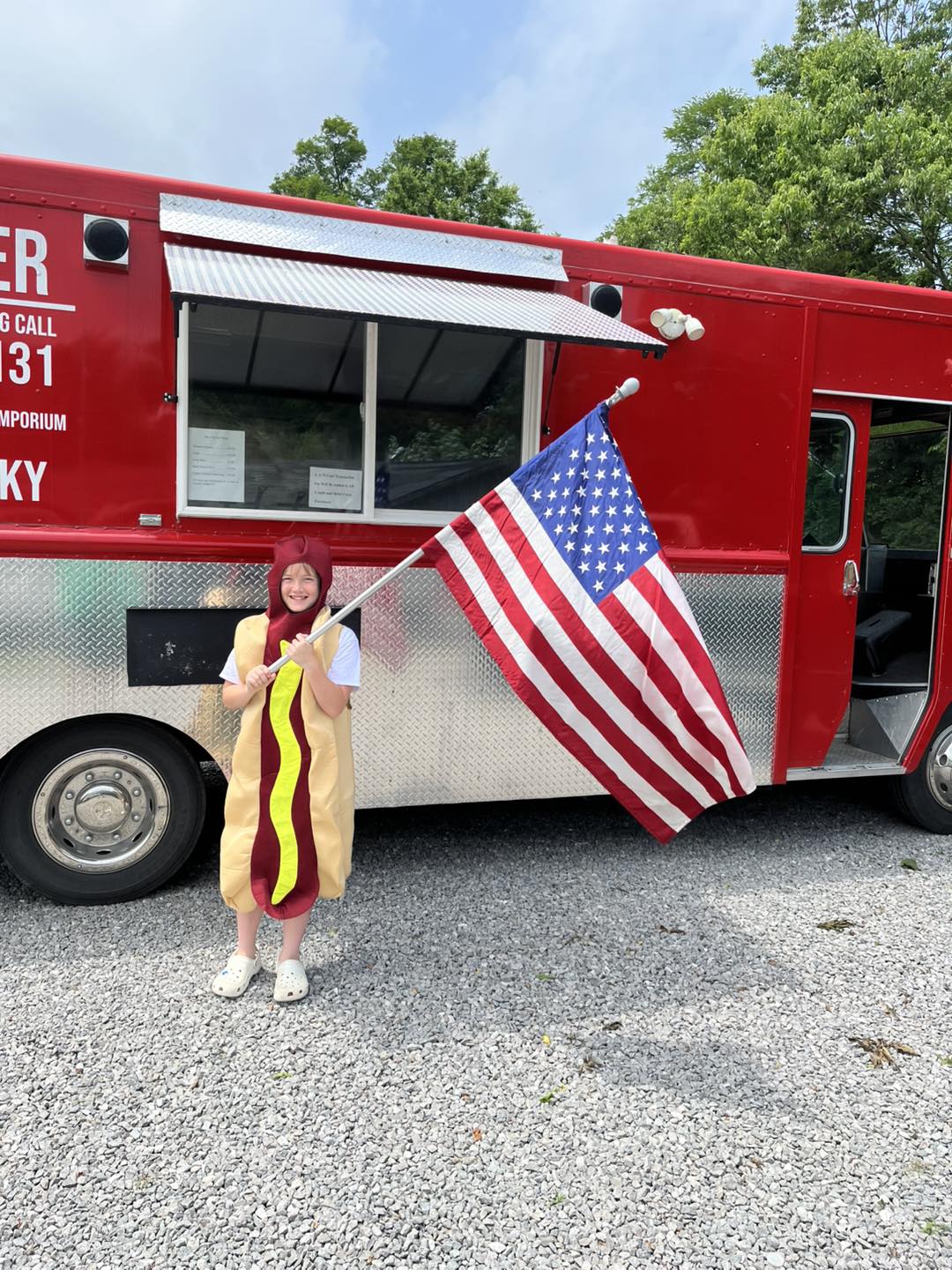 Captain Franks food truck at an event